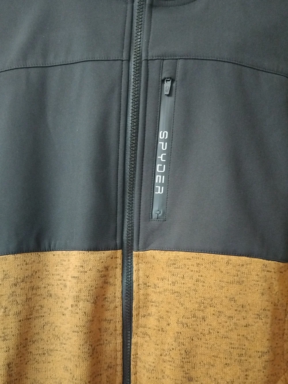 Spyder Men's Full Zip Fleece Hooded Jacket Performance Hiking Outdoor L, 23